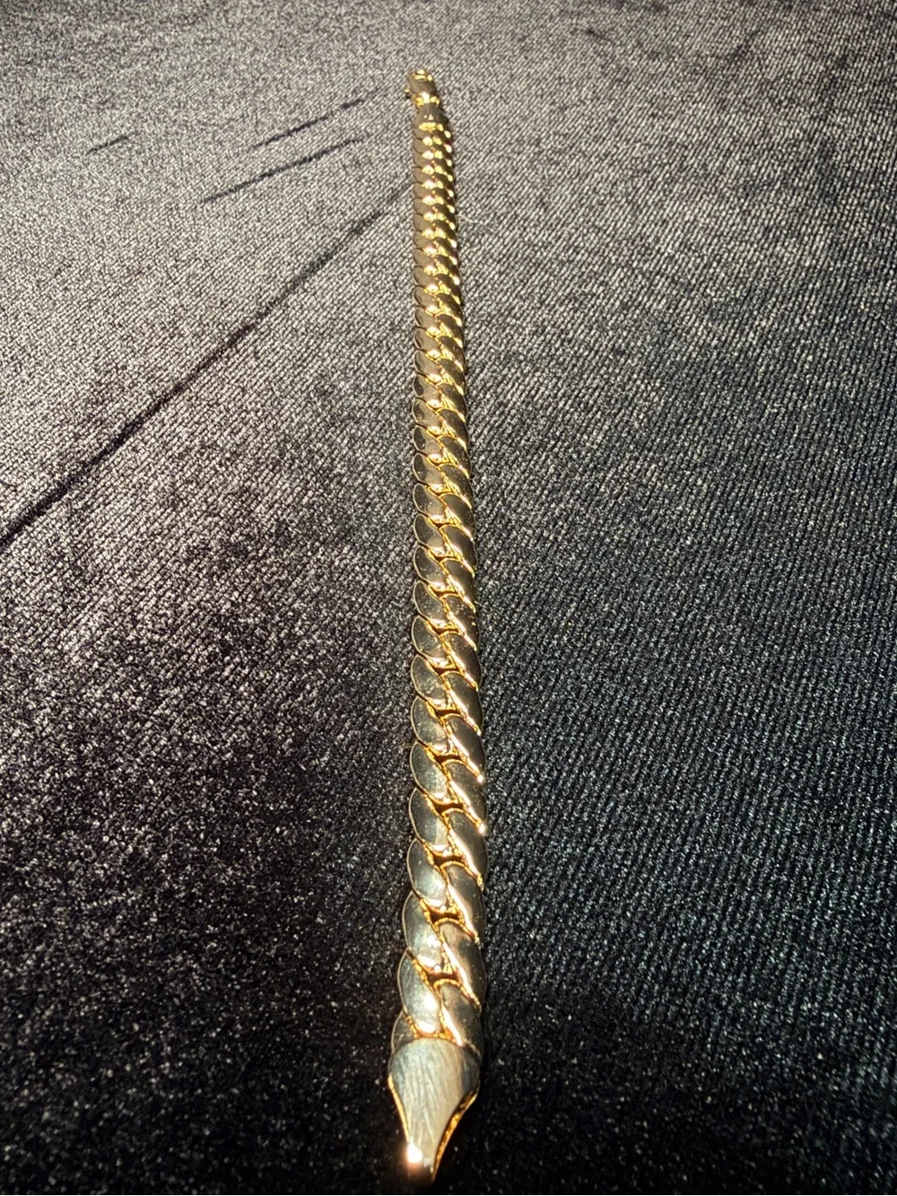 Miami Cuban 8in 7.5MM 14K Stamped Gold Filled Bracelet. Lobster Clasp. Brand new